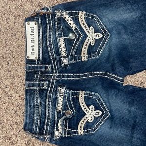 Rock Revival Jeans! Perfect condition only wore them once!! Size 24!!